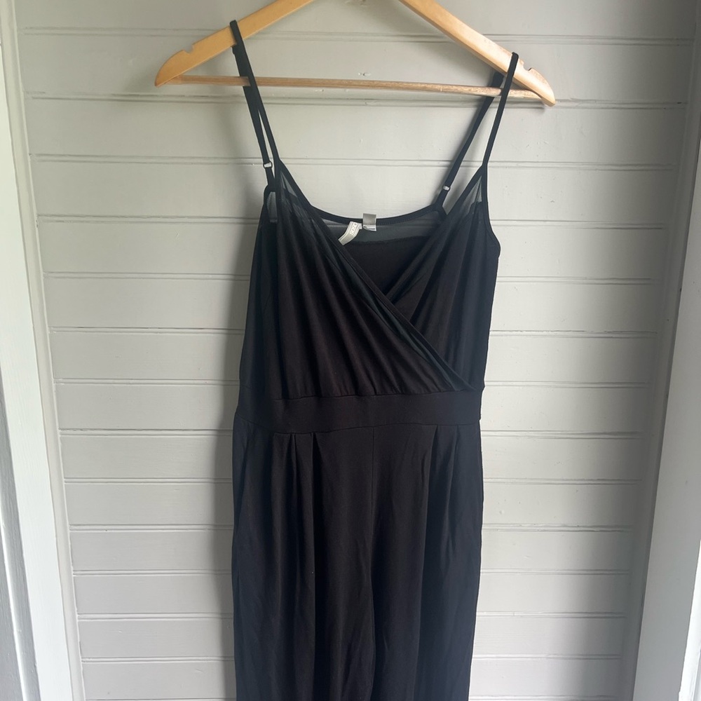 Elegant ASOS Black Peekaboo Jumpsuit